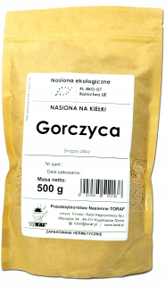 Horčičné BIO organické semená na klíčky 500g