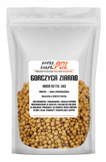 Gorczyca ovocné biele semeno 5kg kvalita