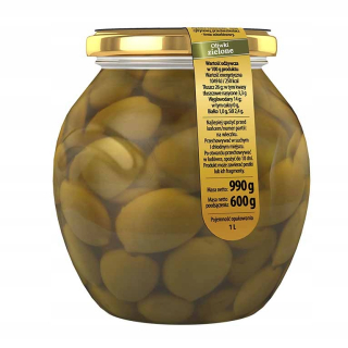 Grécke zelené olivy s 1000 ml semena