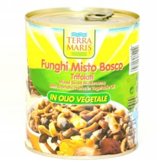 Lesné huby v slnečnicovom oleji 850ml terramare