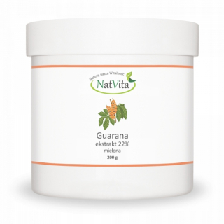Guarana 20-22% Mletý extrakt NATVITA (200G)