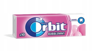 Gumet Orbit Bubblimint 10 Drages - TACT 30ks