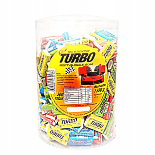 Žuvanie turbo guma 300ks obrázky balón gumy