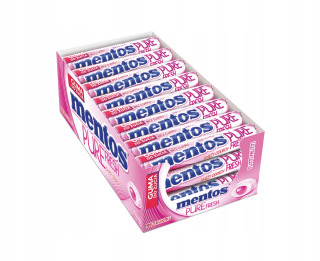 Žuvačka GUM MENTOS Pure F. TUTTI FRUTTI 24PC.