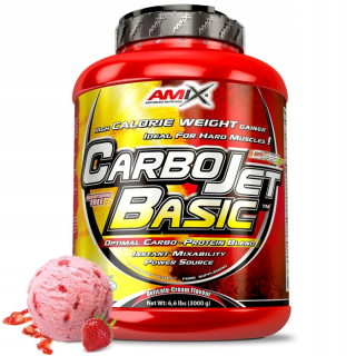 Gainer - Hard Gainer CarboJet Basic 3KG - Amix Jahod