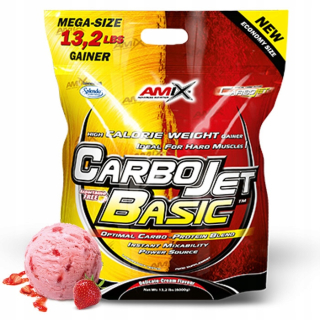 Gainer - KARBOJET HARD GAINER BASIC 6KG - jahoda AMIX