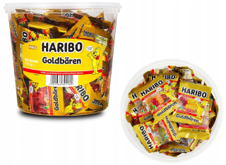 Haribo Miśki Originál 1kg 100x10g Bucket Nemecko