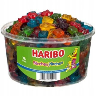 Haribo * Jelly medvede páry Sweet-Sour Box 75st