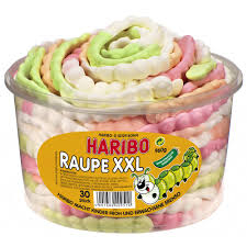 HARIBO GUMS RAUPE Dážďovky 30ks z Nemecka