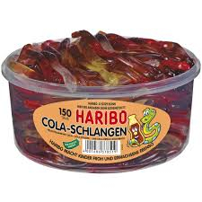 Haribo želé hady z Nemecka 150ks / 1050g Nemecko