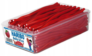 Jahodové káble HARIBO BALLA Stix gummies 150 ks