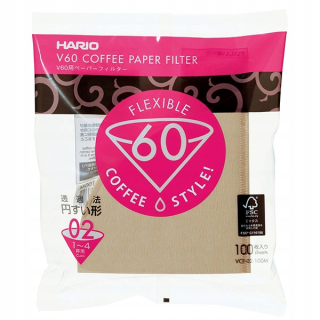 Hario Papierové filtre Drip V60-02 100 ks. VCF-02
