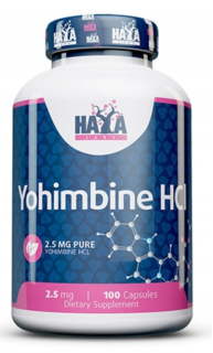 Spaľovač tuku - Haya Labs Yohimbine HCl 100 čiapky. Johimbina 2,5 mg