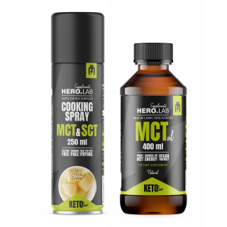 Hero.Lab Oil MCT 400ml + varenie sprej MCT sct
