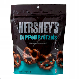 Hershey's Dipped Preclels Mliečne čokoláda 240g.