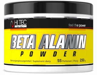 Aminokyseliny - HI TEC Beta alanín - 250g ALANÍNOVÁ ENERGETICKÁ SILA