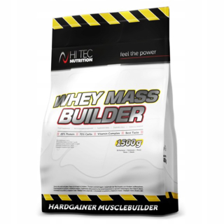 Gainer - HI TEC Srvátka Mass Builder 1500g Gainer Protein Hmotnosť