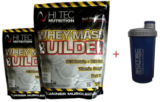 Gainer - BUILDER S HMOTNOSŤOU HI-TEC 4500g + ŠAŠOVAČ