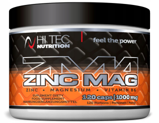 Testosterón - HI-TEC ZMA ZING MAG 120K. Zinkový magnézium testosterón