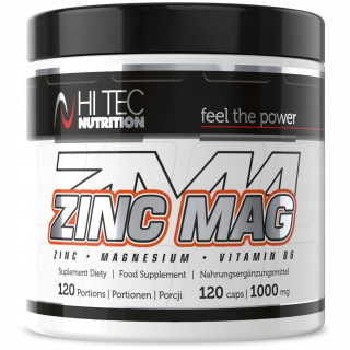 Testosterón - HI TEC ZINCMAG 120K ZINC MAGNESIMA Testosterón ZMA