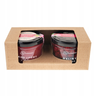 Darček zasiahnutý. Sada poľského medu. Raspberry Cream