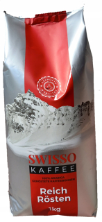 Zrnková káva -  HIT SWISSO KAFFEE Zrnková káva 100% Arabica 1kg