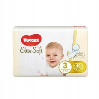 Huggies 40 ks Elite Soft Jumbo 3 (5-9 kg) plienky
