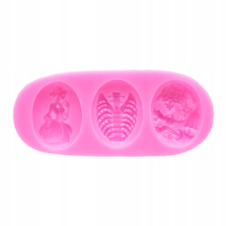 Halloween Skull Silicone forma Cake decor