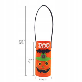 Halloween - Halloween BAG fľaša s vreckom na cukríky pre cukríky