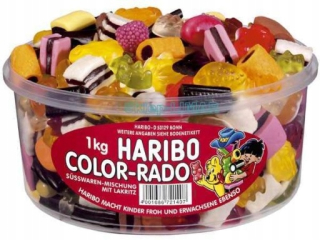 Haribo Color-Rado Gummies 1 kg z Nemecka
