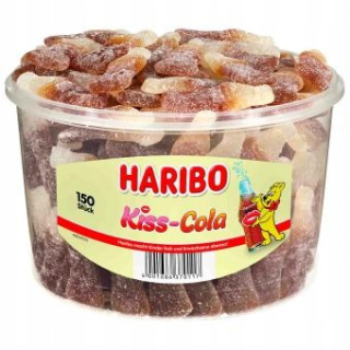 Haribo Gels Kiss Cola Kyselina Fľaša 150ks