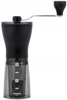 Haio Slim Plus-keramický, manuálna brúska s kávou
