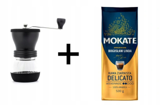Haio Skeerton Plus Coffee Mill + Káva