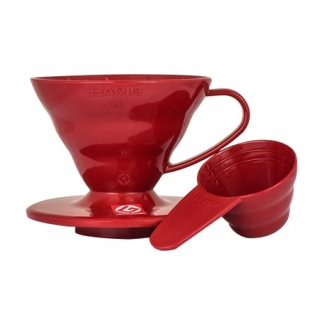 Hario plast Drip V60-01 Red Novinka