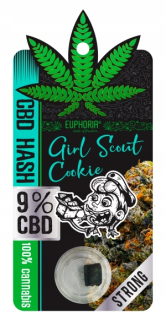 CBD - Hash Girl Scout Cookies Euphoria 9% CBD 1g