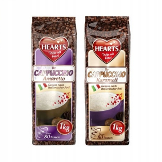 Cappuccino - Kapučíno - Srdce Cappuccino Amaretto Karamell Set 2x 1KG