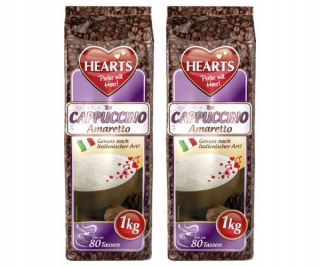 Cappuccino - Kapučíno - Srdcia cappuccino amaretto likér taliansky 2x1kg