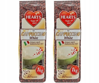 Cappuccino - Kapučíno - Srdiečka Cappuccino Biele mlieko 2 x 1 kg
