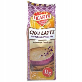 Cappuccino - Kapučíno - Srdcia chai latte indický korenený čaj 1kg de