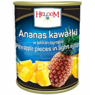 Helcom ananásové kúsky v 3,3100ml sirup