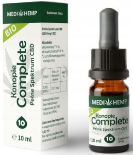 CBD - Konopný olej Bio CBD Kompletné CO 2 10% 10 ml
