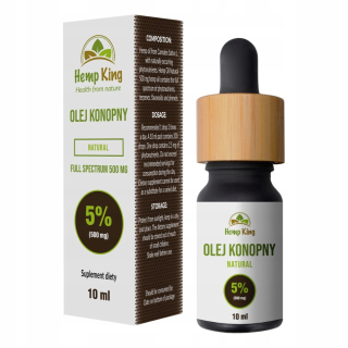 CBD - Konopný olej Kráľ CBD Natural 5% Full Spectrum