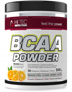 Aminokyseliny - HI TEC BCAA prášok - 500 g 2: 1: 1 amino aminokyseliny