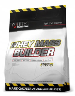 Gainer - HI TEC WHOW HASE BUILDER 3000G Proteín Gainer Hmotnosť