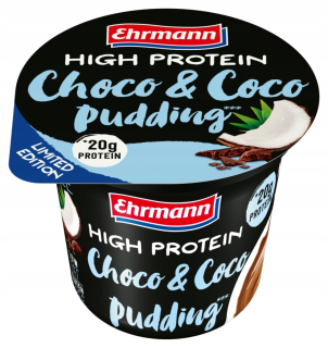 Vysoký proteín puding Choco - COCO (cena za 8ks)