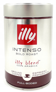Káva mletá - Illy Intenso mleté kávy 100% Arabica môže 250g