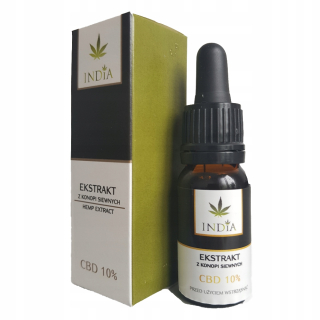 CBD - India CBD 10% konopného oleja 10 ml.