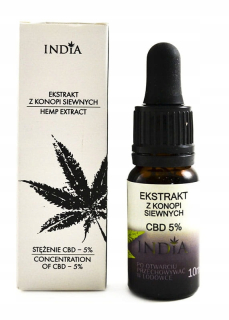 CBD - Extrakt India semien CBD 5% 10 ml