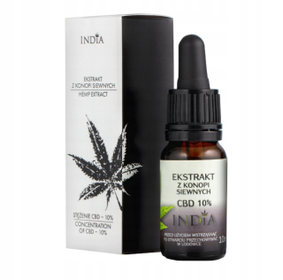 CBD - Olej 10% 1000mg 10 ml EKO certifikátu India CBD