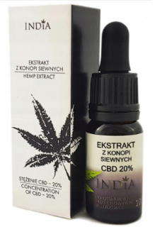 CBD - India CBD konopného oleja 20% konope extrakt 10 ml